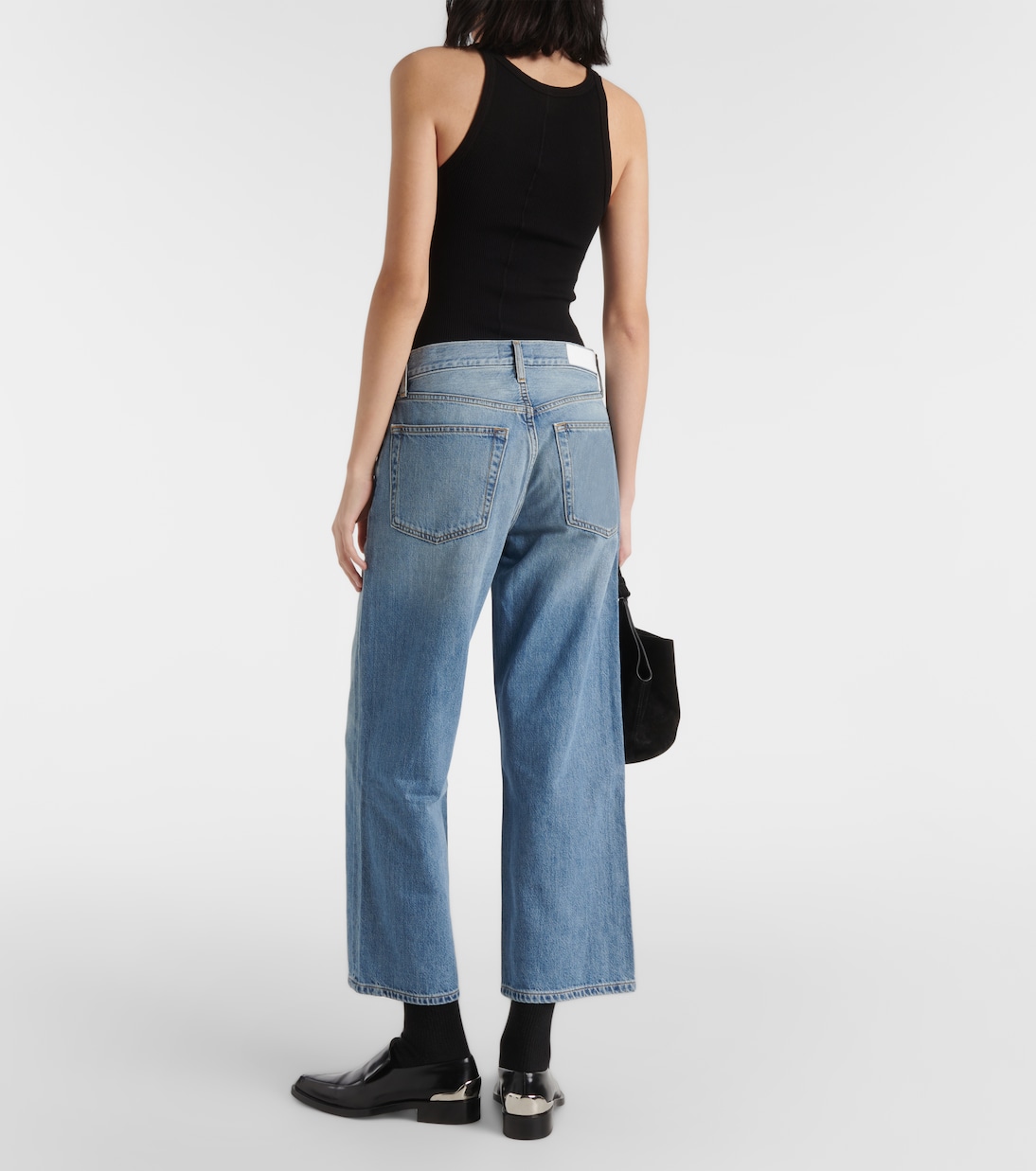 Mid-Rise Cropped Straight Jeans | Re/Done