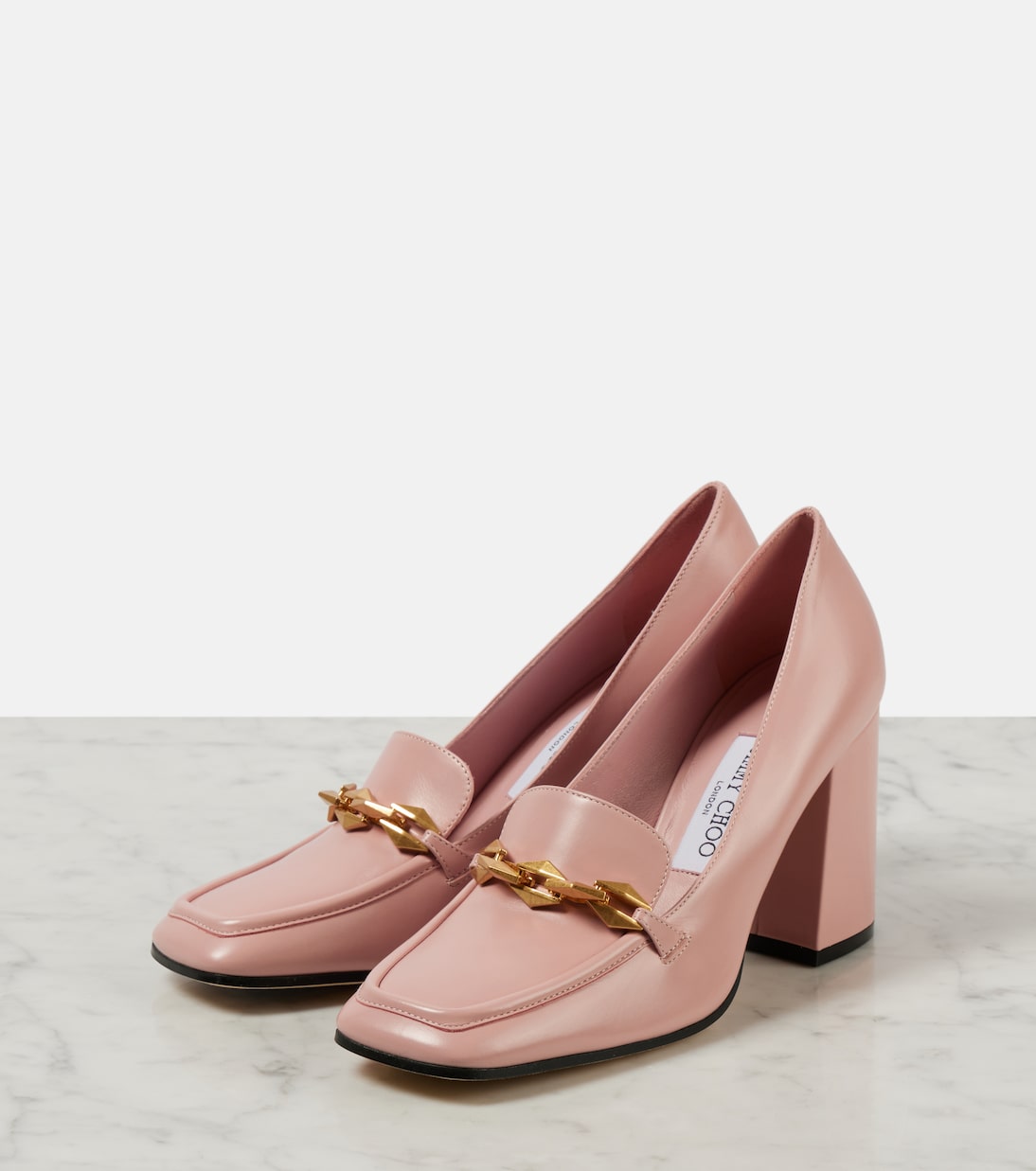 Loafer-Pumps Diamond Tilda 85 aus Leder | Jimmy Choo