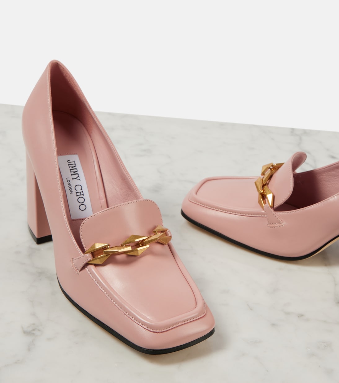 Loafer-Pumps Diamond Tilda 85 aus Leder | Jimmy Choo