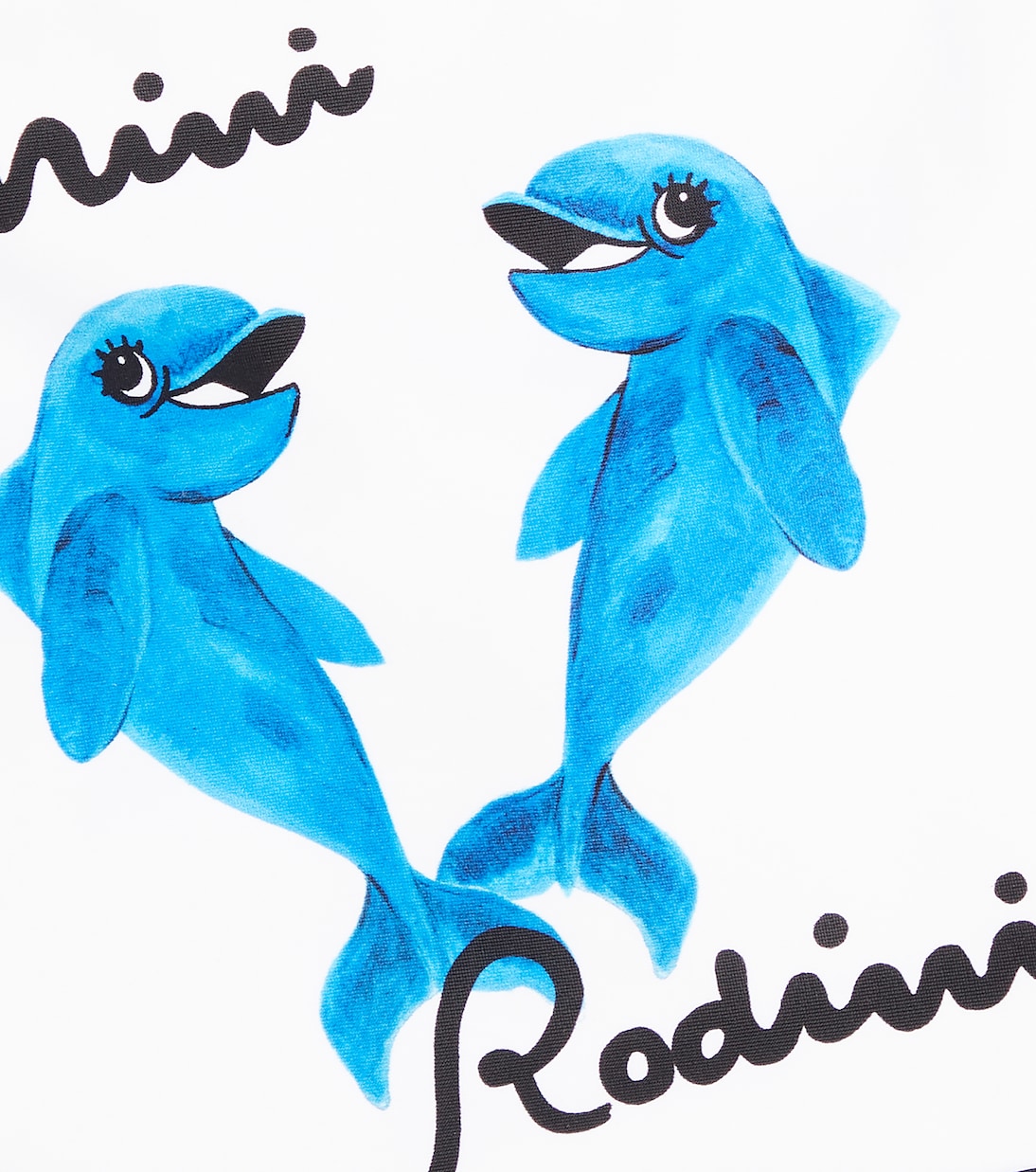 Dolphins ruffled swimsuit | Mini Rodini