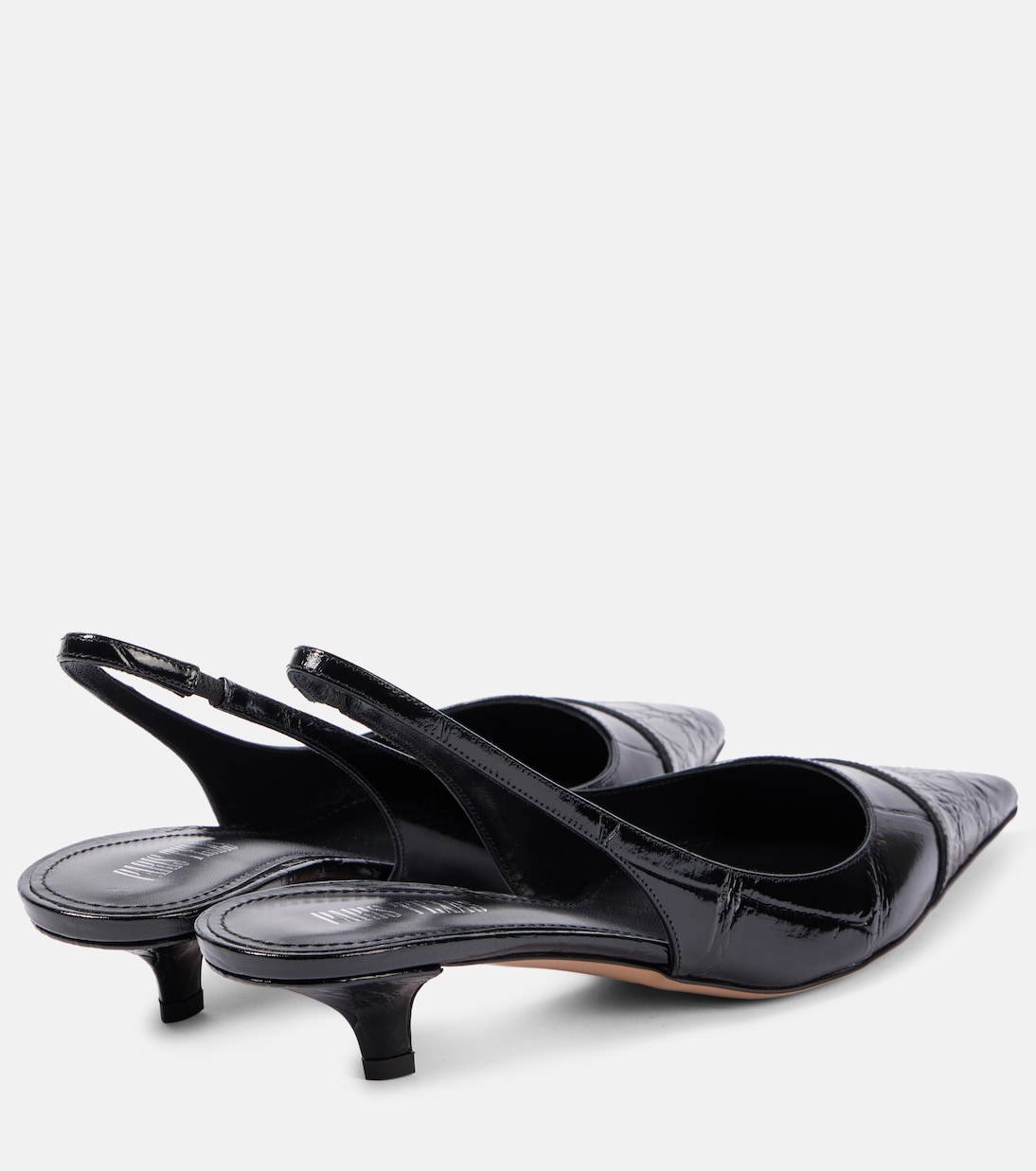 Miranda 35 patent leather slingback pumps | Paris Texas
