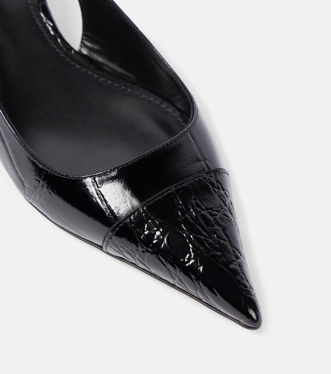 Miranda 35 patent leather slingback pumps | Paris Texas