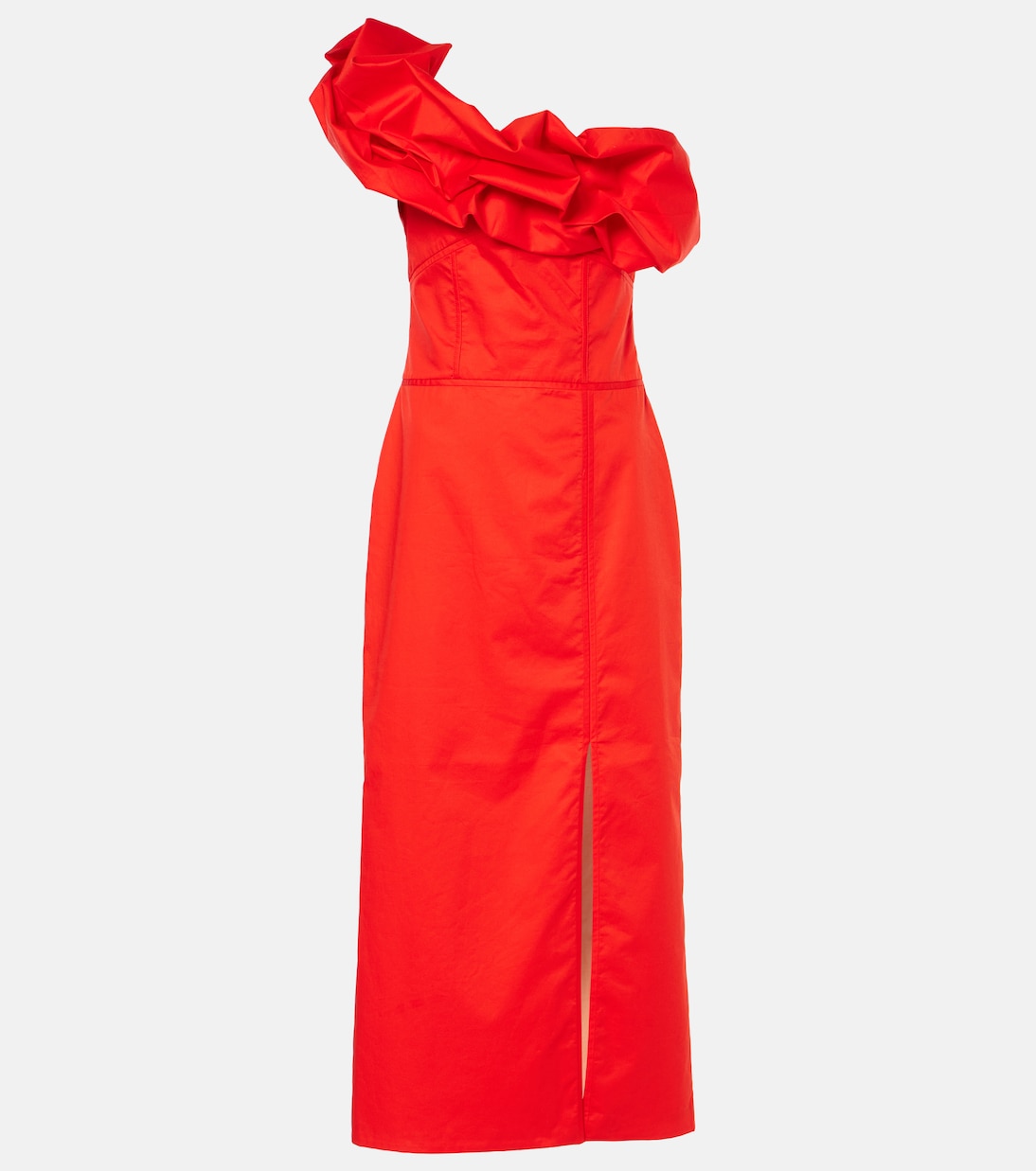 One-Shoulder-Robe aus Popeline | Johanna Ortiz