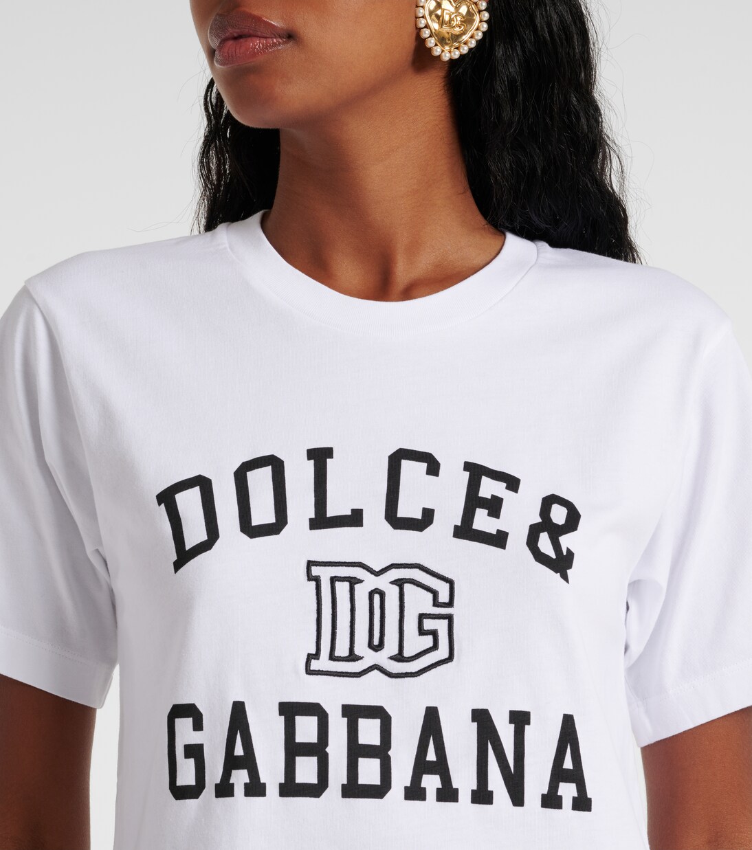 T-shirt en coton à logo | Dolce&Gabbana