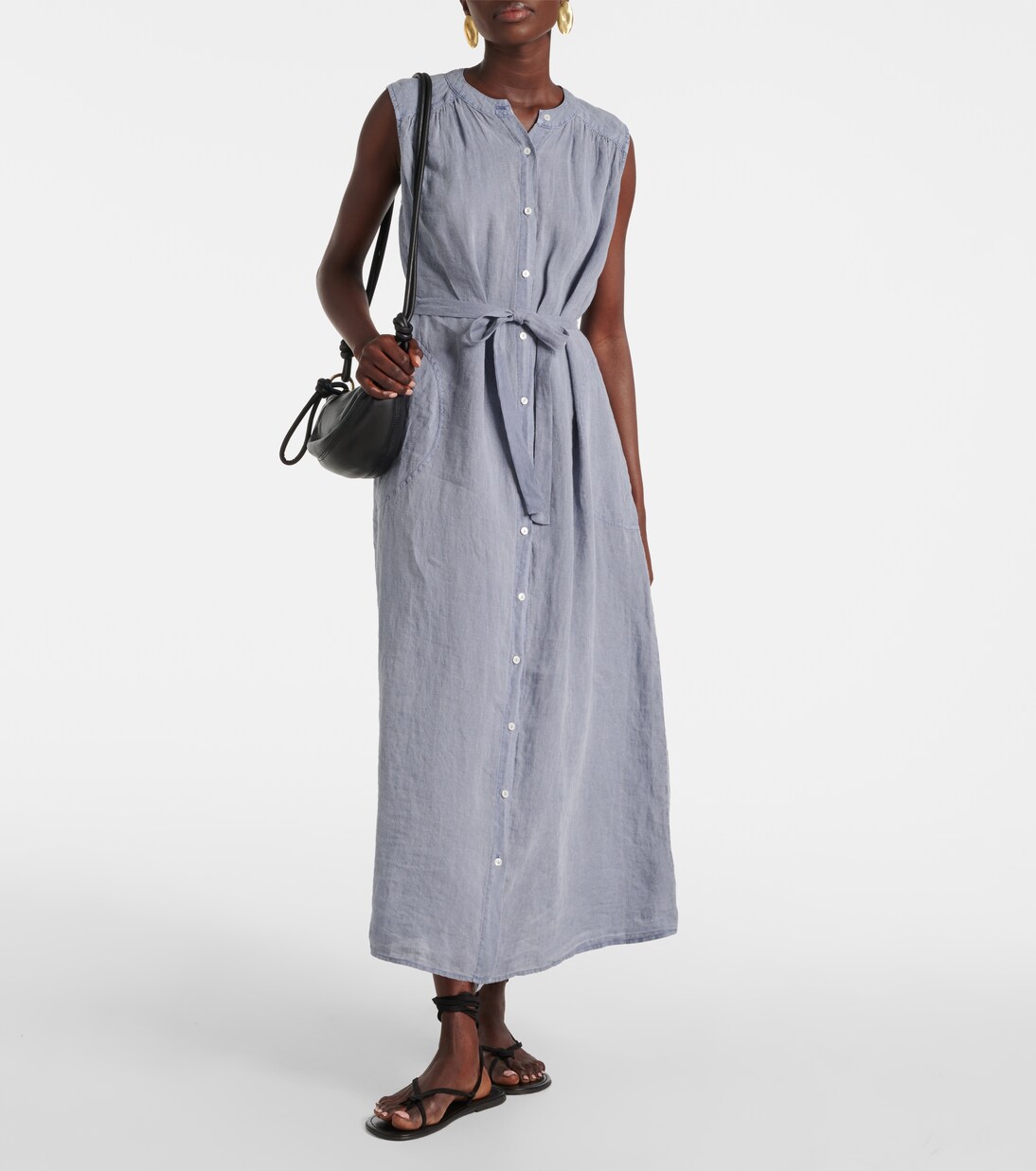 Robe longue Luna en lin | Velvet