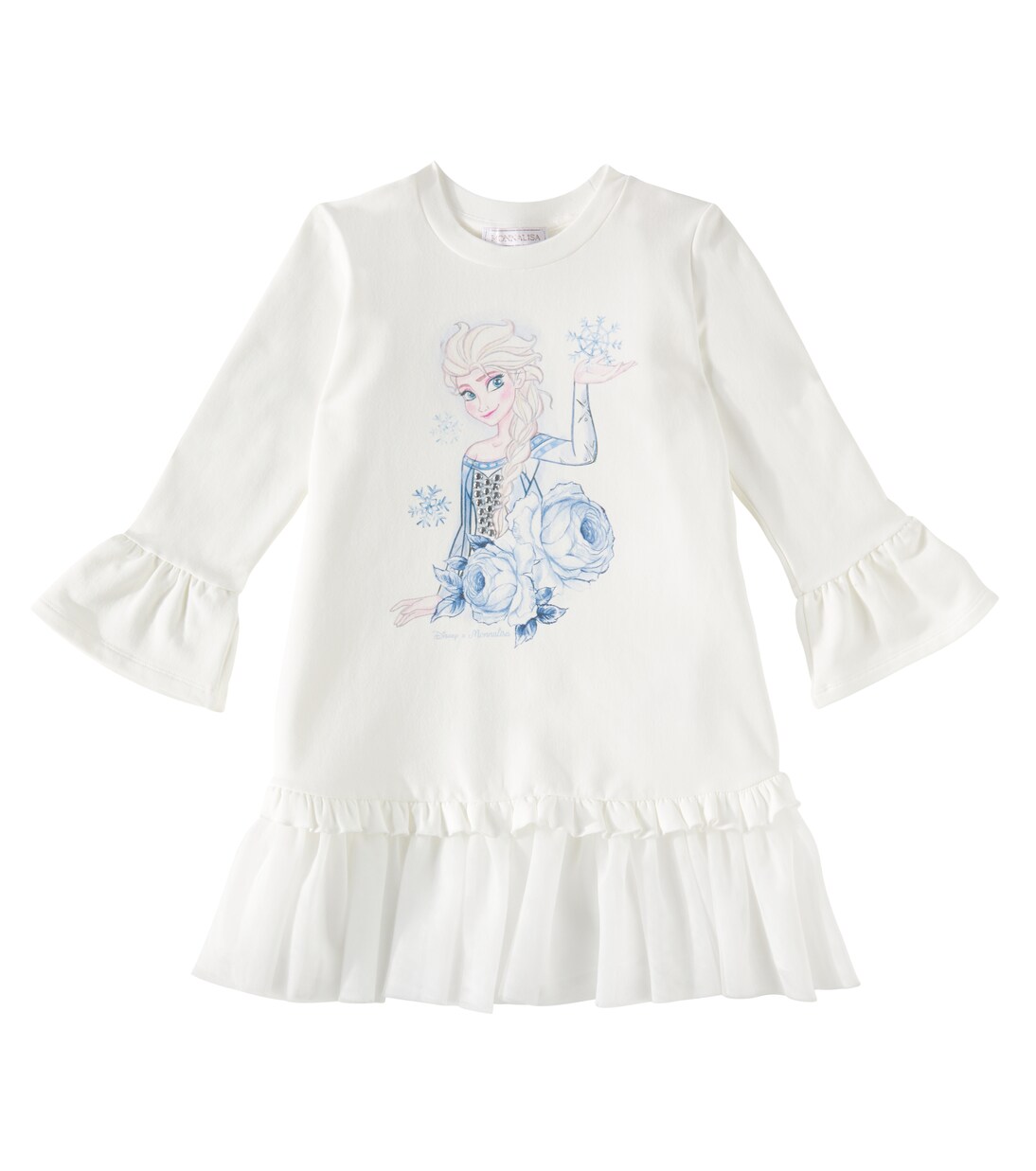 Robe sweat-shirt en coton | Monnalisa