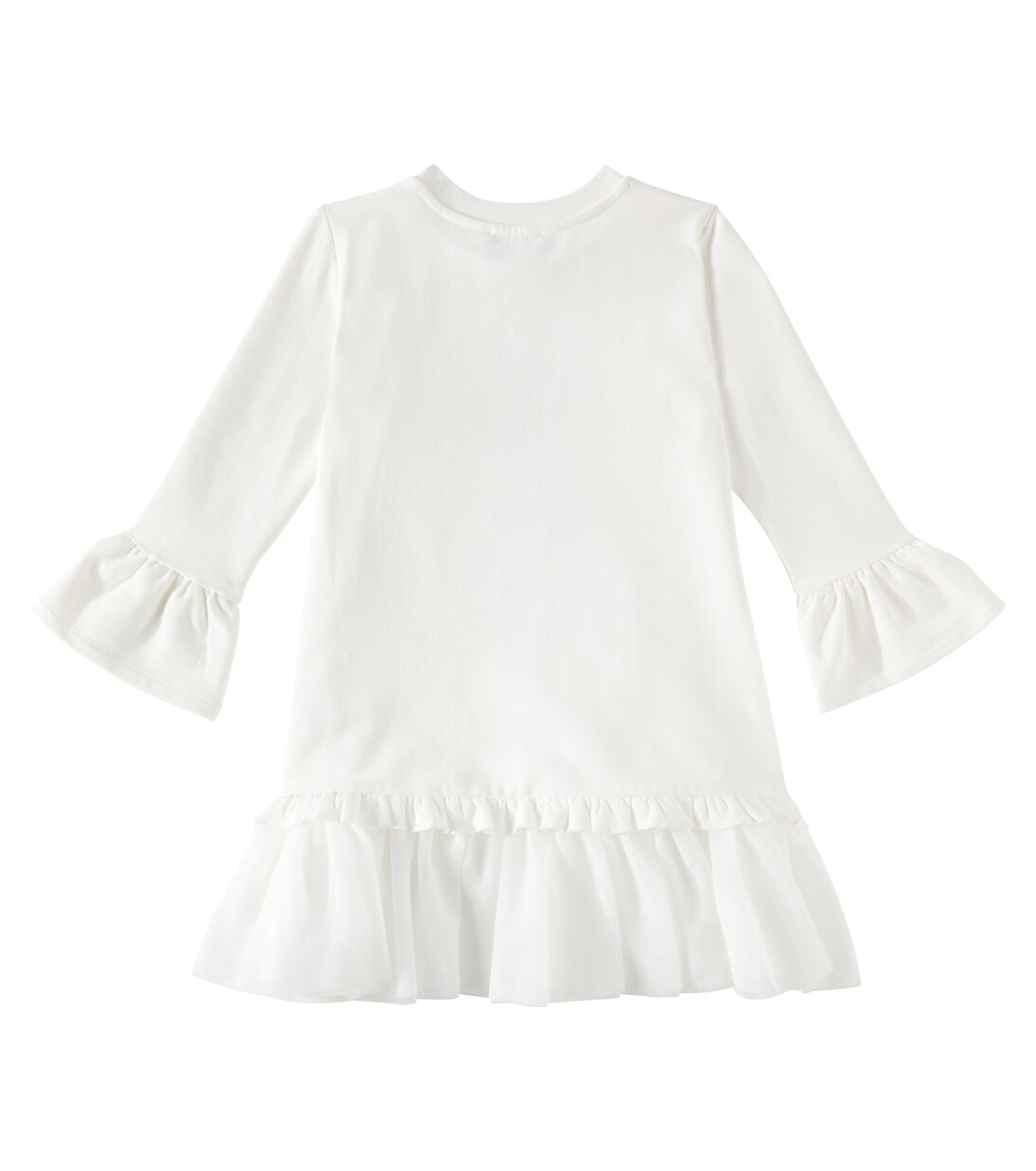 Robe sweat-shirt en coton | Monnalisa