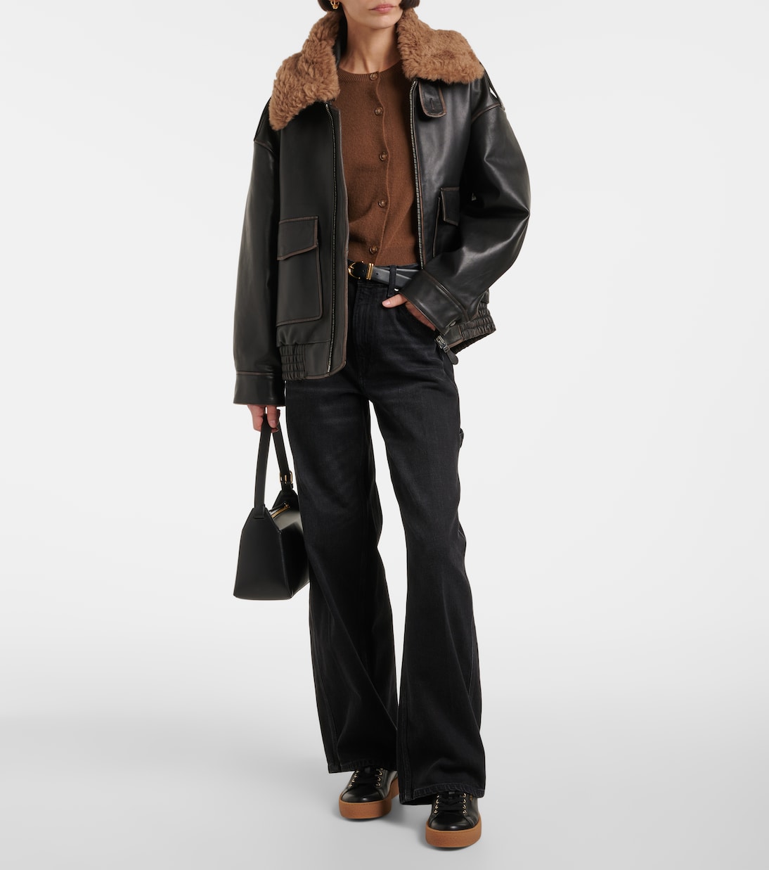 Sneakers Lucerne aus Leder mit Shearling | Bogner