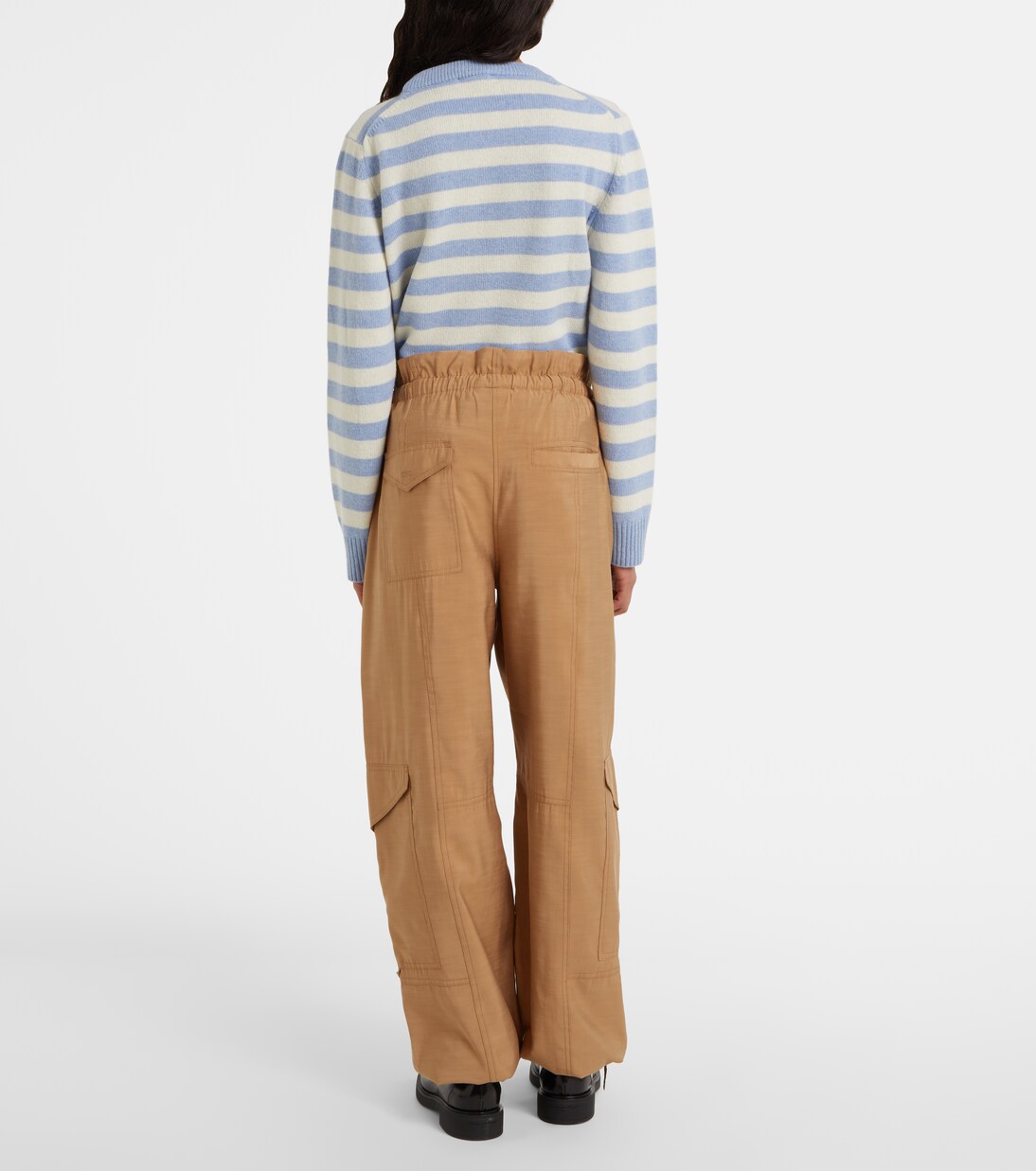 Pantalon ample à taille haute | Ganni