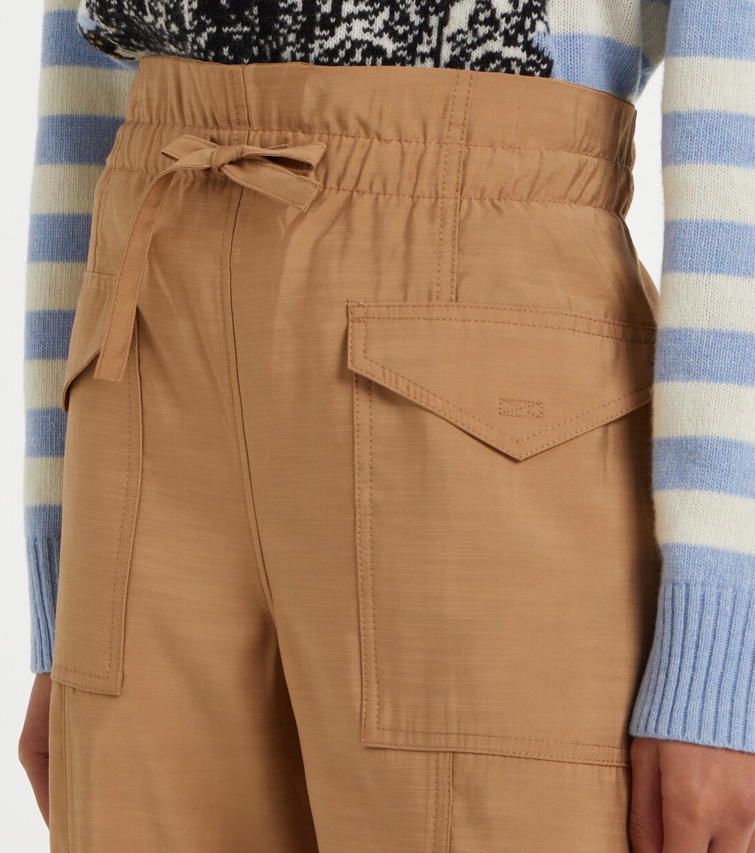 Pantalon ample à taille haute | Ganni