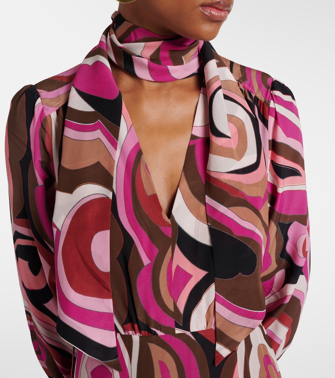 Abito Marigold in seta crêpe de chine | Rixo