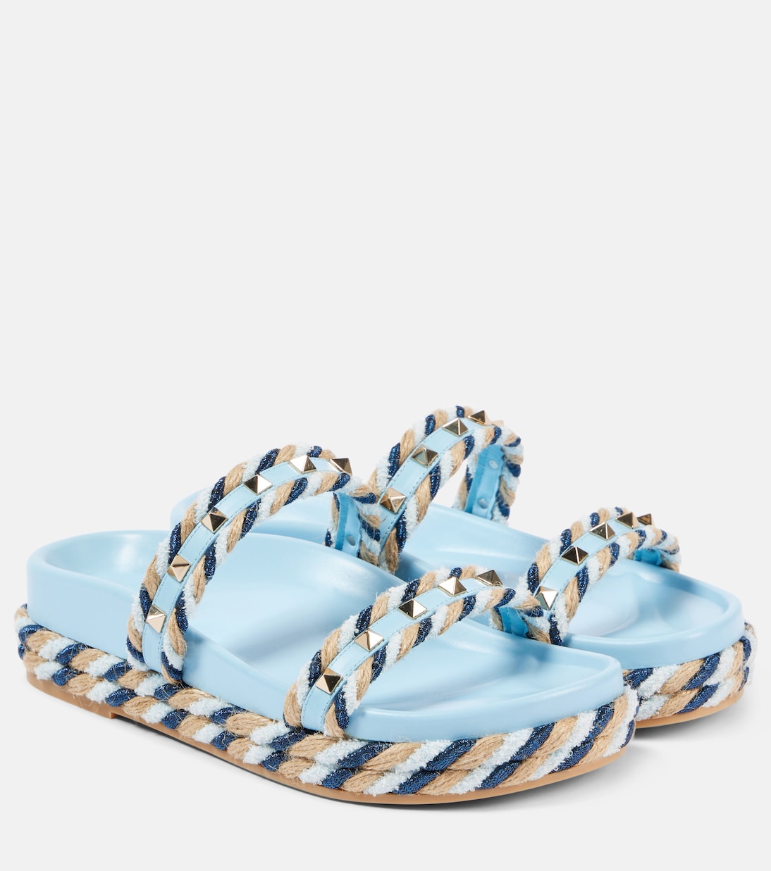 Rockstud Torchon leather sandals | Valentino Garavani