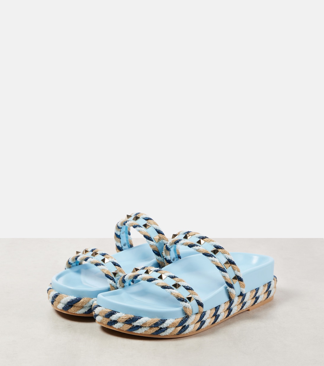 Rockstud Torchon leather sandals | Valentino Garavani