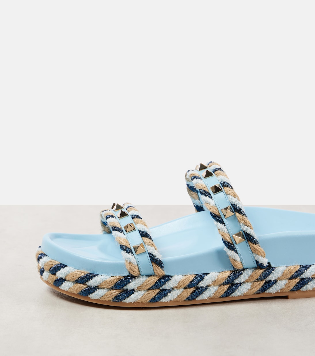 Rockstud Torchon leather sandals | Valentino Garavani