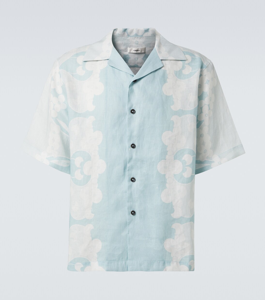 Paradise Floral linen bowling shirt | Commas