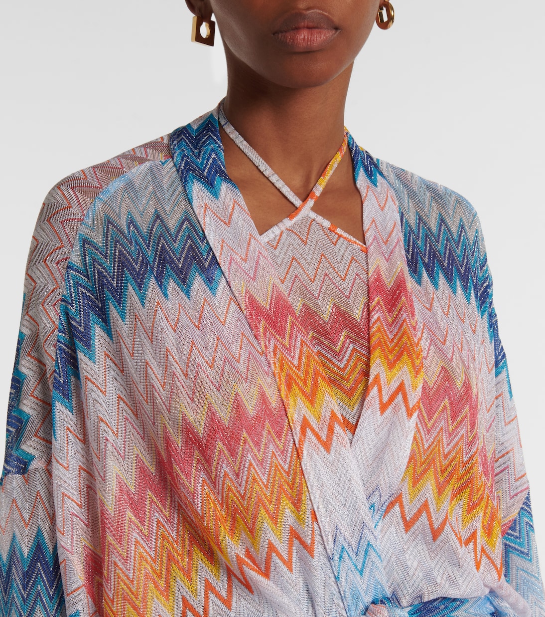 Cafetan Zig Zag en lamé | Missoni