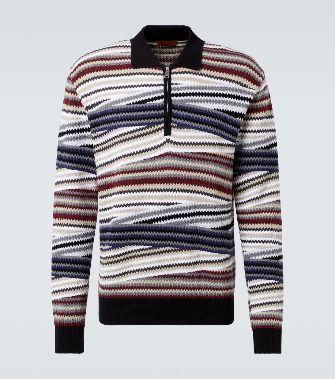 Zigzag cotton polo sweater | Missoni