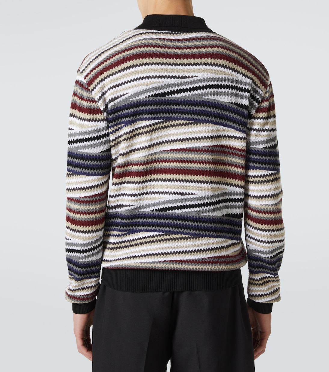 Zigzag cotton polo sweater | Missoni