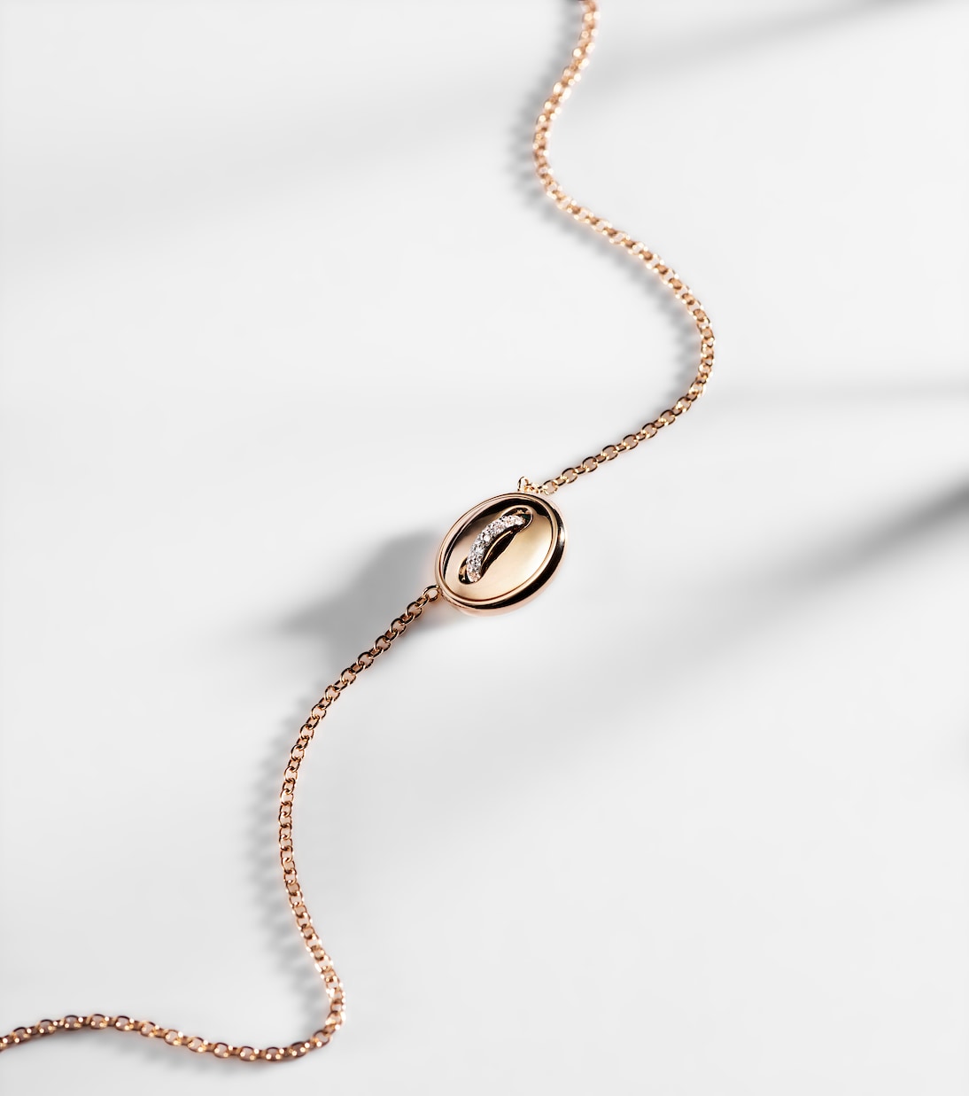 Collana Pom Pom Dot in oro rosa 18kt con turchese e diamanti | Pomellato