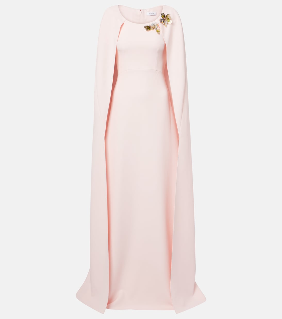 Yuna caped embellished gown | Safiyaa