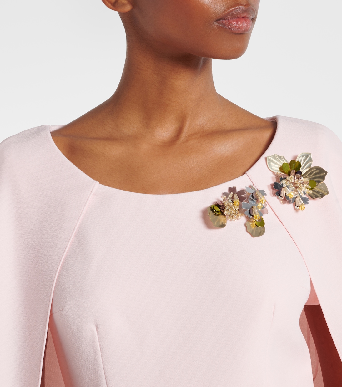 Yuna caped embellished gown | Safiyaa