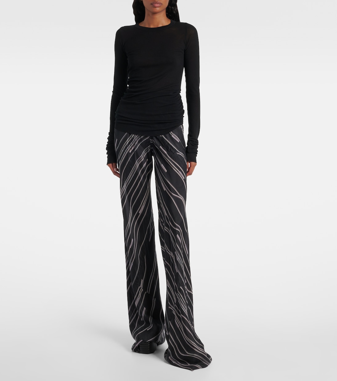 Weite Hose Bias aus Cady-Crêpe | Rick Owens