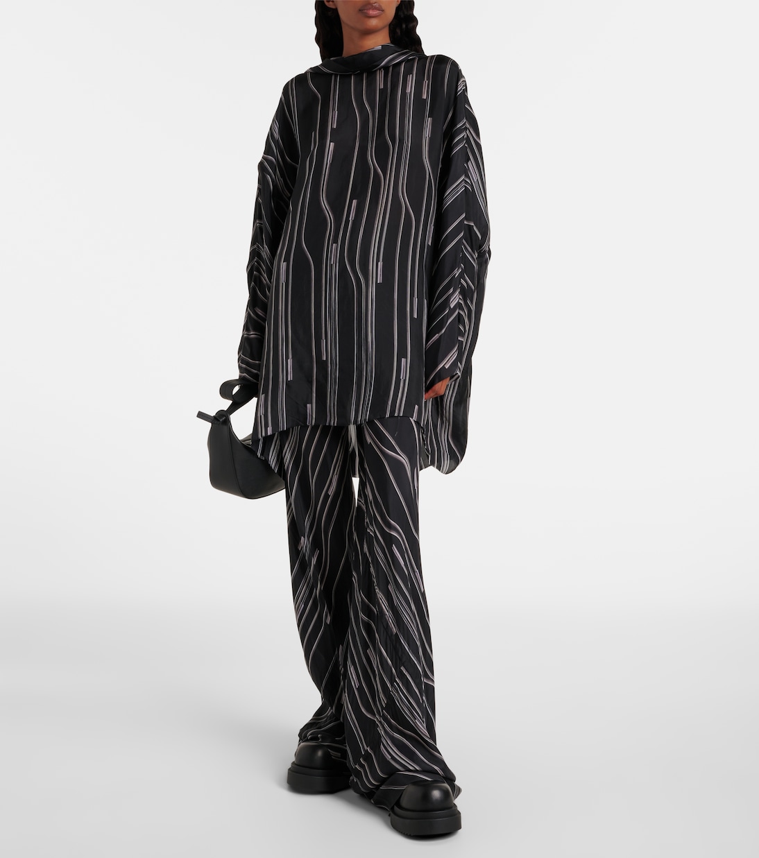 Weite Hose Bias aus Cady-Crêpe | Rick Owens