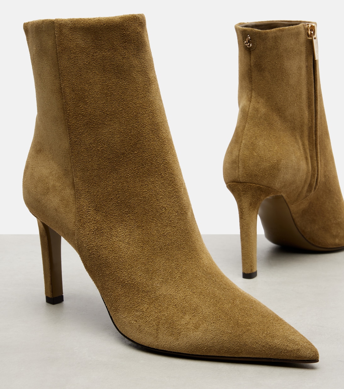 Ankle Boots Frankie 85 aus Veloursleder | Jimmy Choo