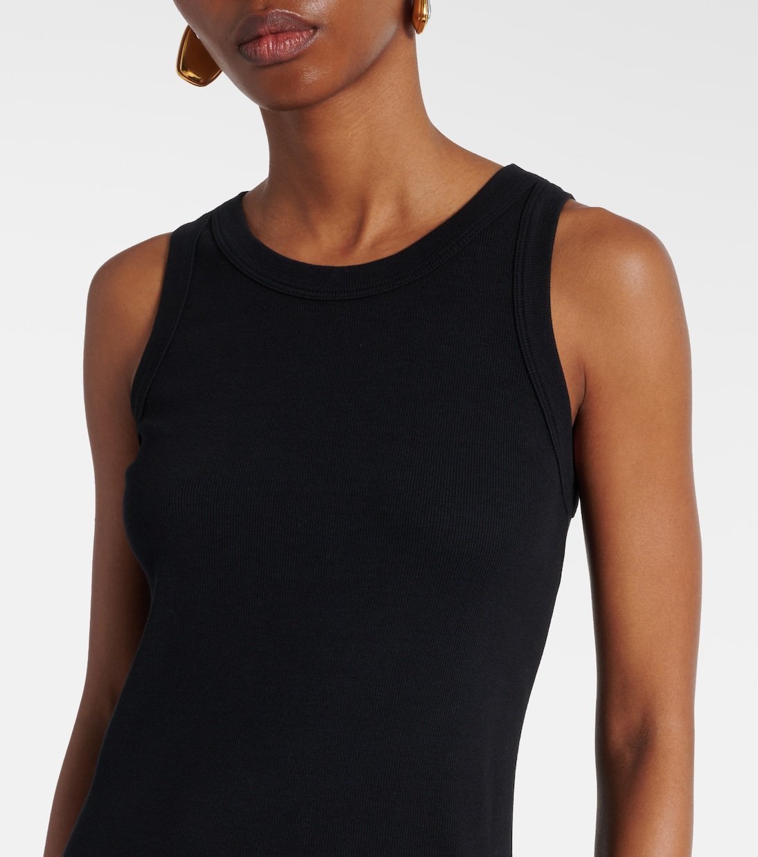 Robe longue Amelia en coton mélangé | Velvet