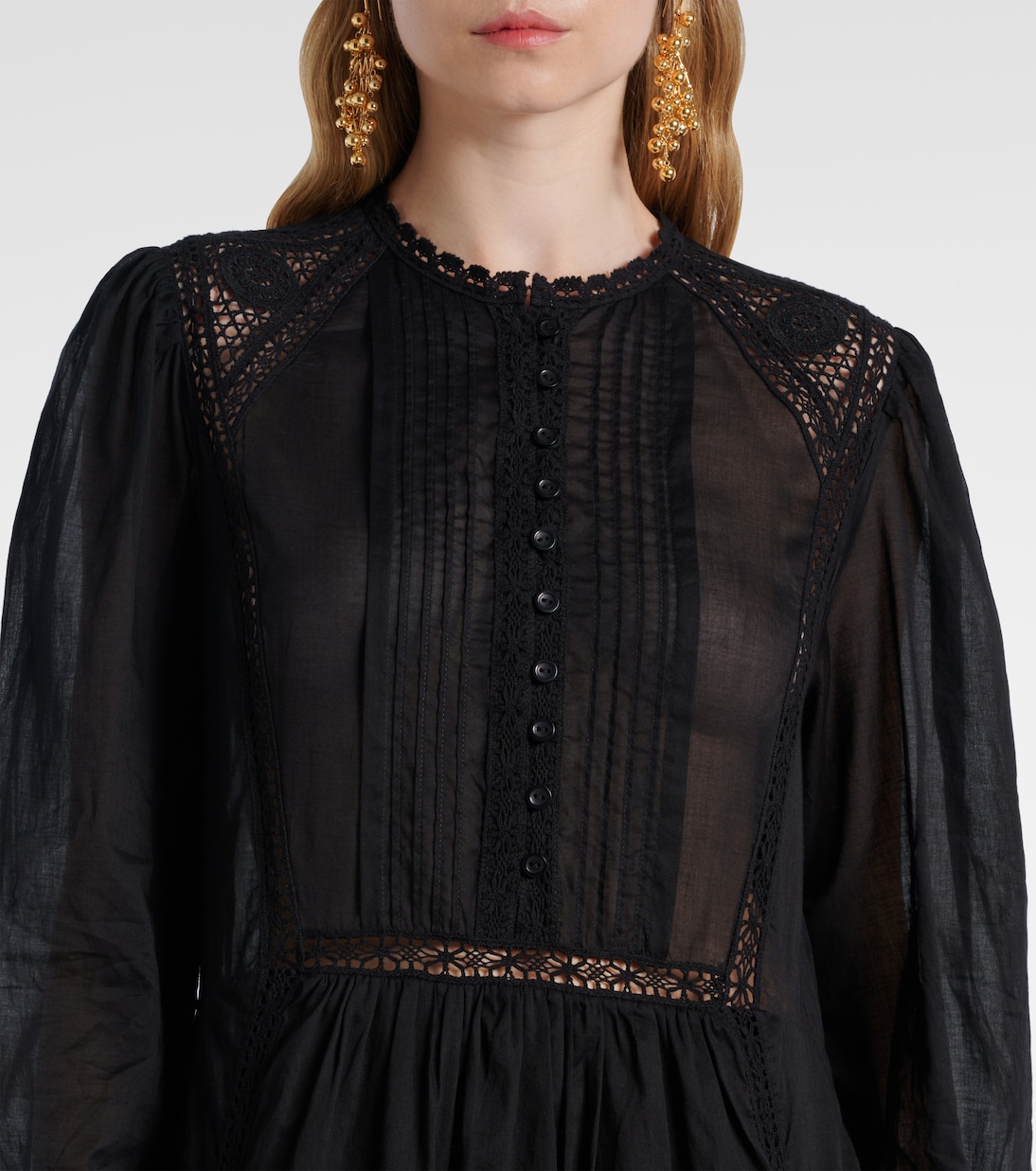 Maxikleid Gisela aus Baumwolle mit Spitze | Marant Etoile