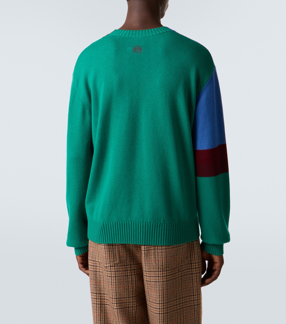 Albers colorblocked intarsia wool sweater | Loewe