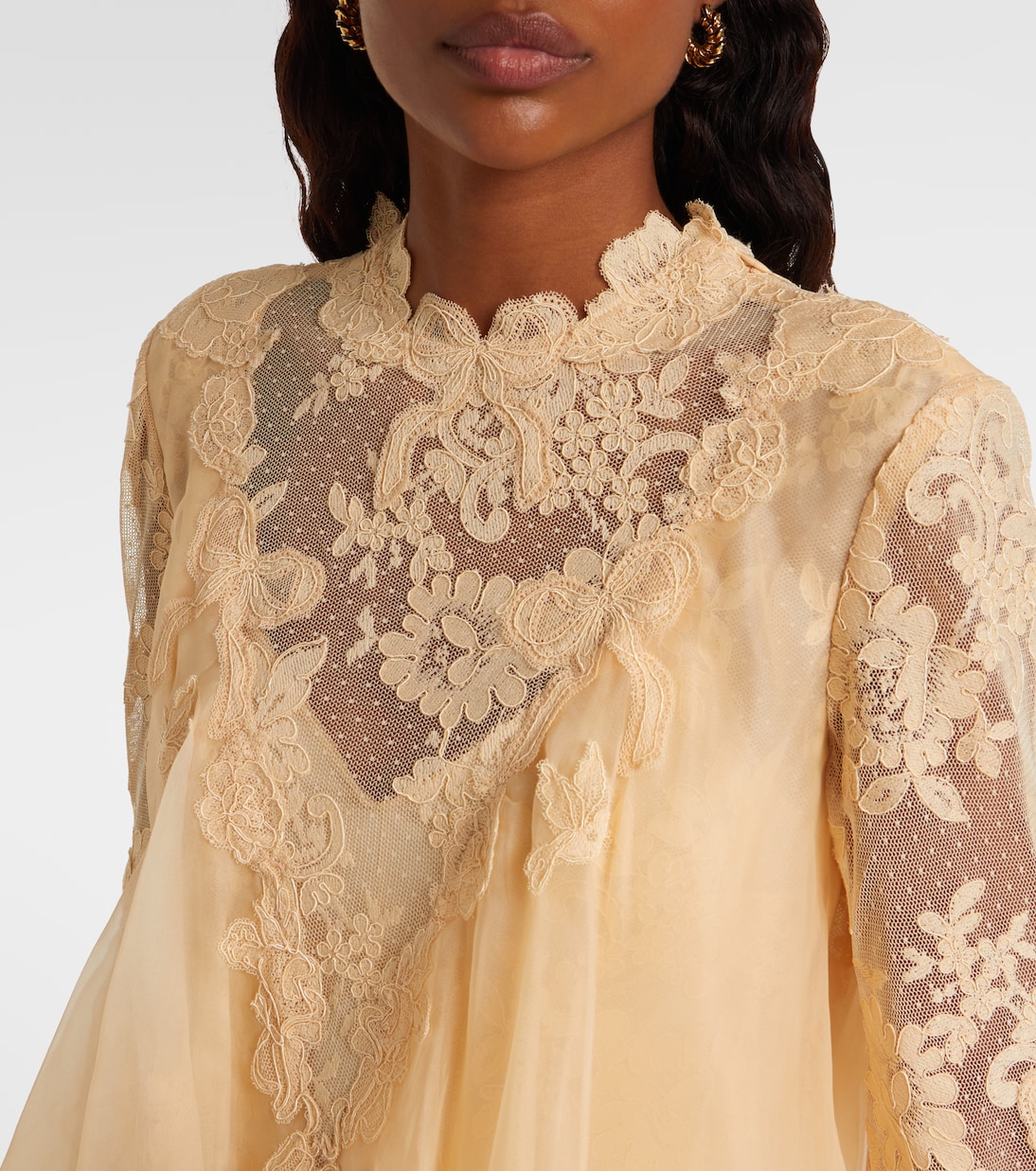 Robe Hypnotic Cascading aus Seidenorganza | Zimmermann