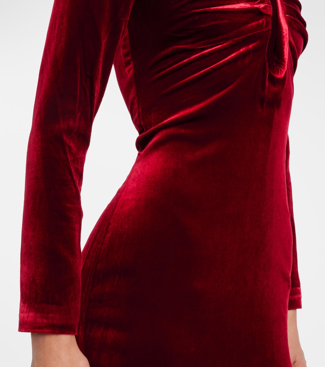 Off-Shoulder-Robe aus Samt | Roland Mouret