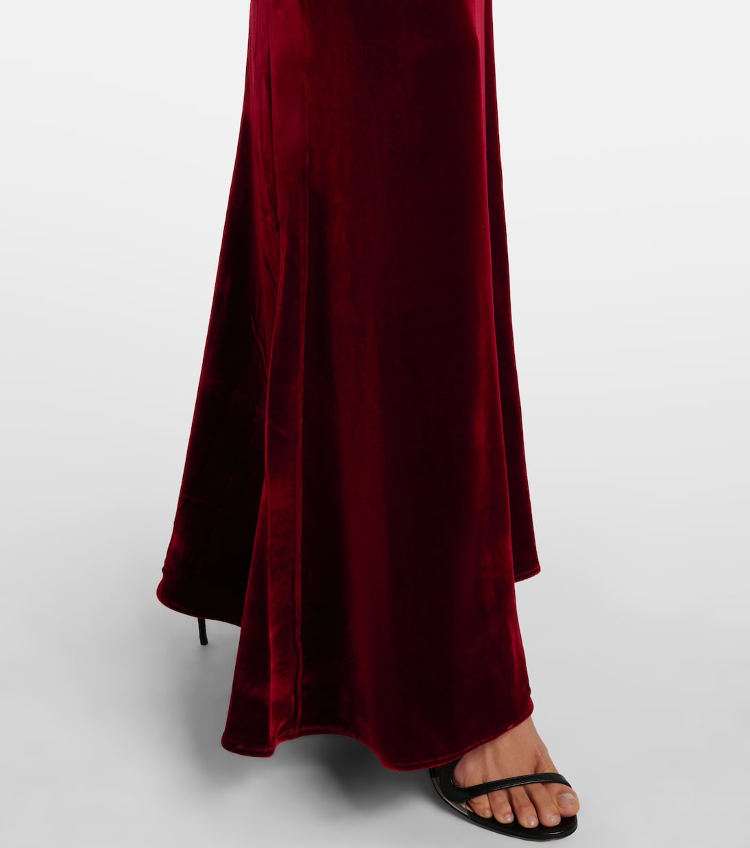 Off-Shoulder-Robe aus Samt | Roland Mouret