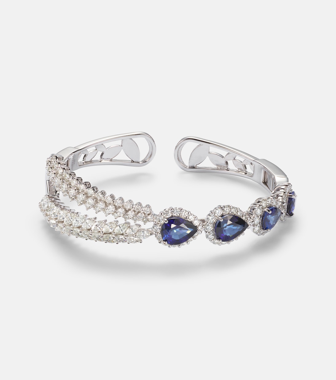 Bracelet Reign Supreme en or blanc 18 ct, saphirs et diamants | Yeprem