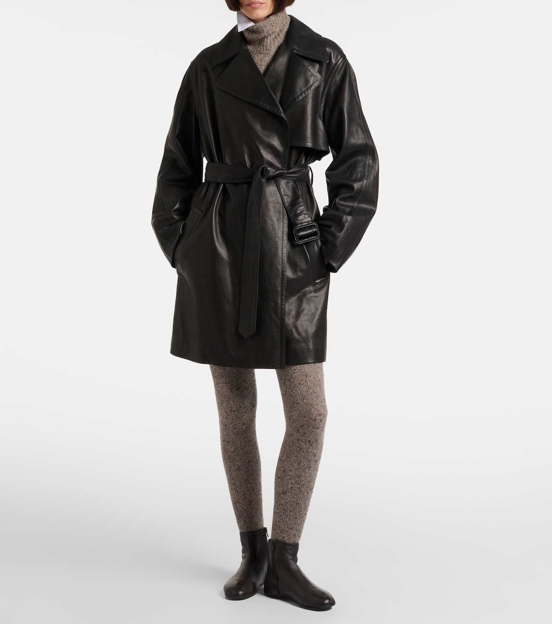 Mumu cashmere tweed tights | The Row