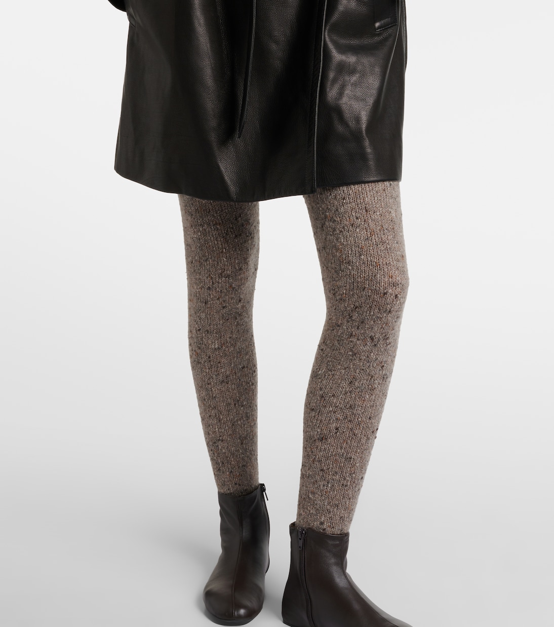 Mumu cashmere tweed tights | The Row