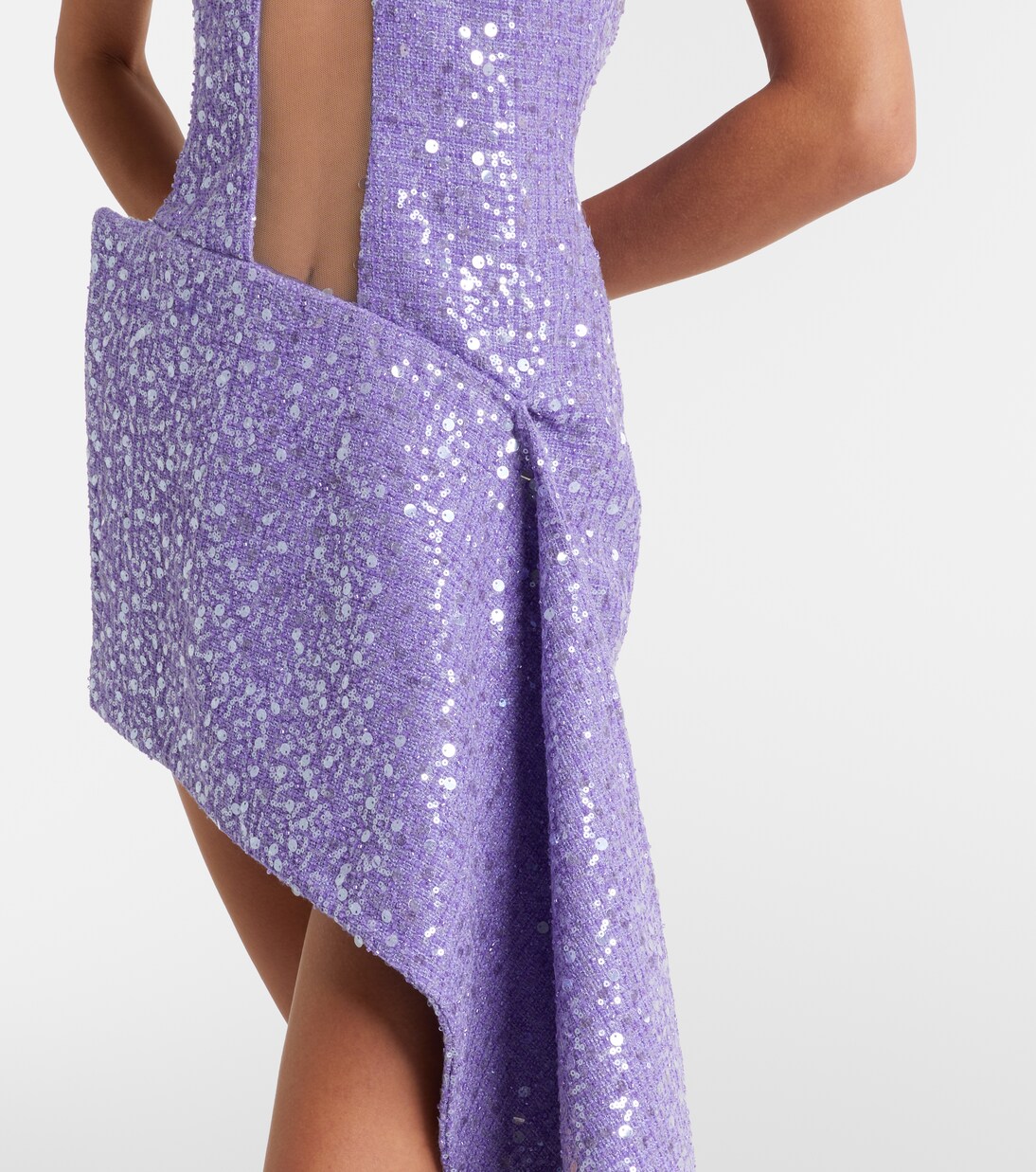 Draped sequined minidress | David Koma