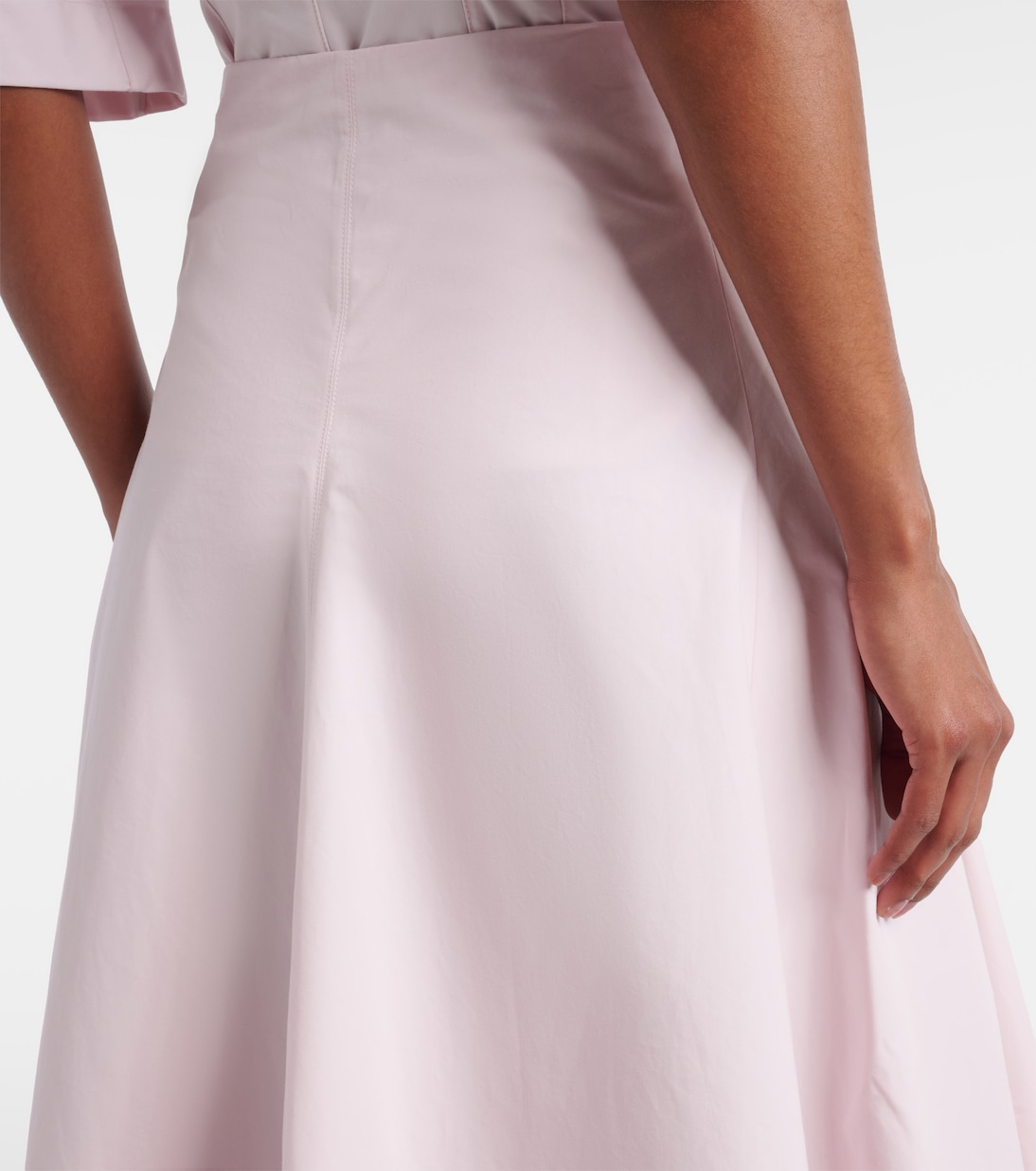 Triangle cotton poplin midi skirt | Jacquemus