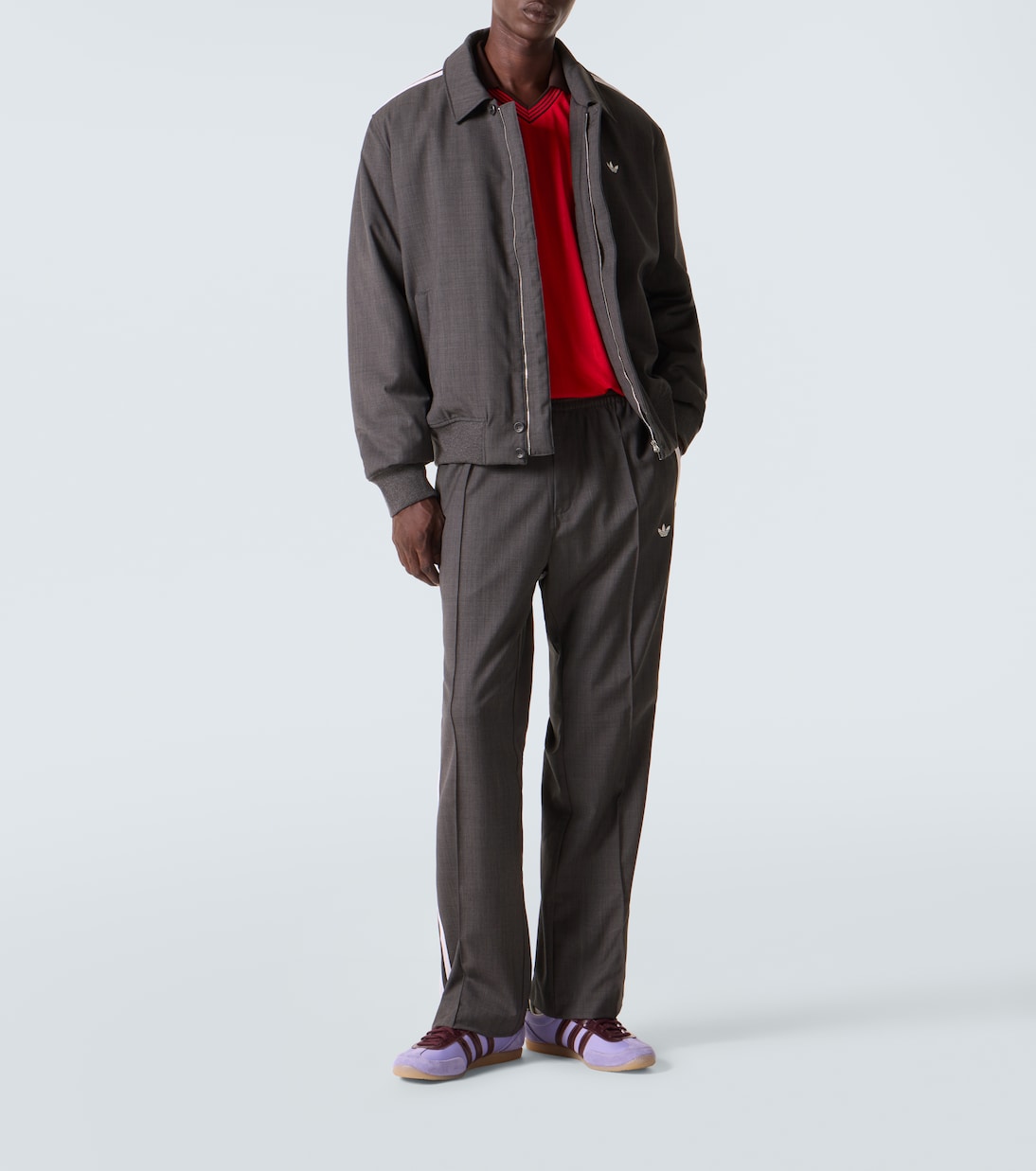 x Wales Bonner wool-blend blouson jacket | Adidas