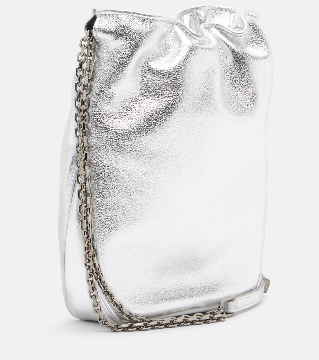 Bucket Bag Pilgrim Nano aus Metallic-Leder | Roger Vivier