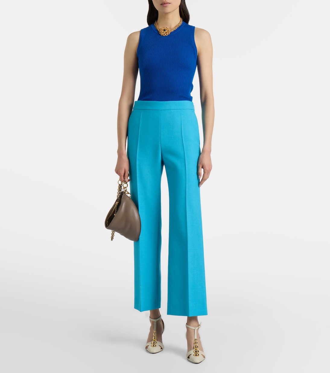 Ribbed-knit wool tank top | Chloé