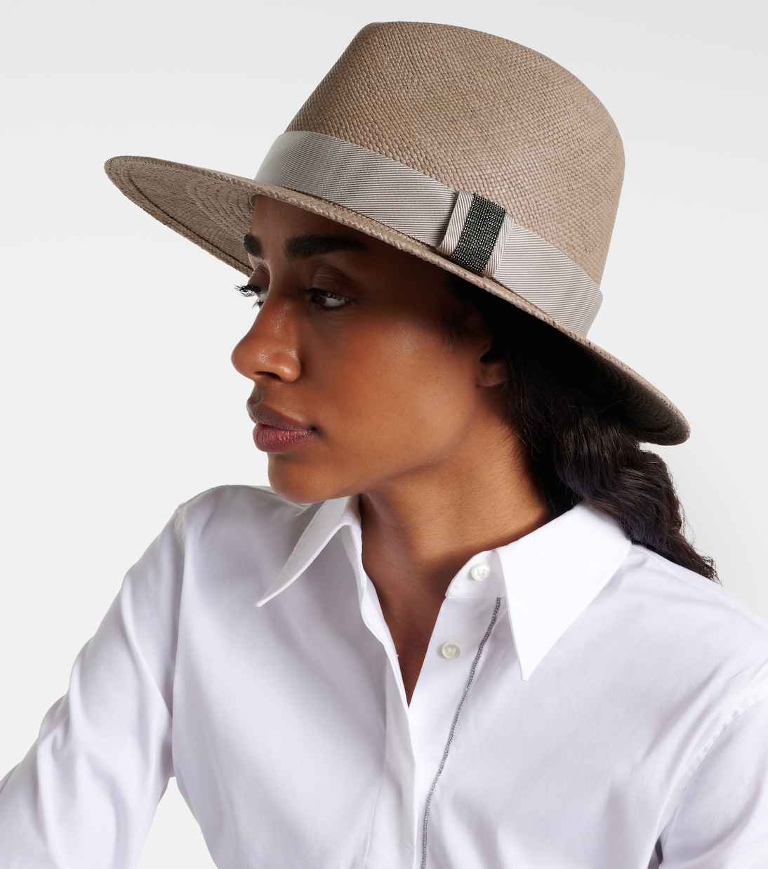 Chapeau fedora en paille | Brunello Cucinelli