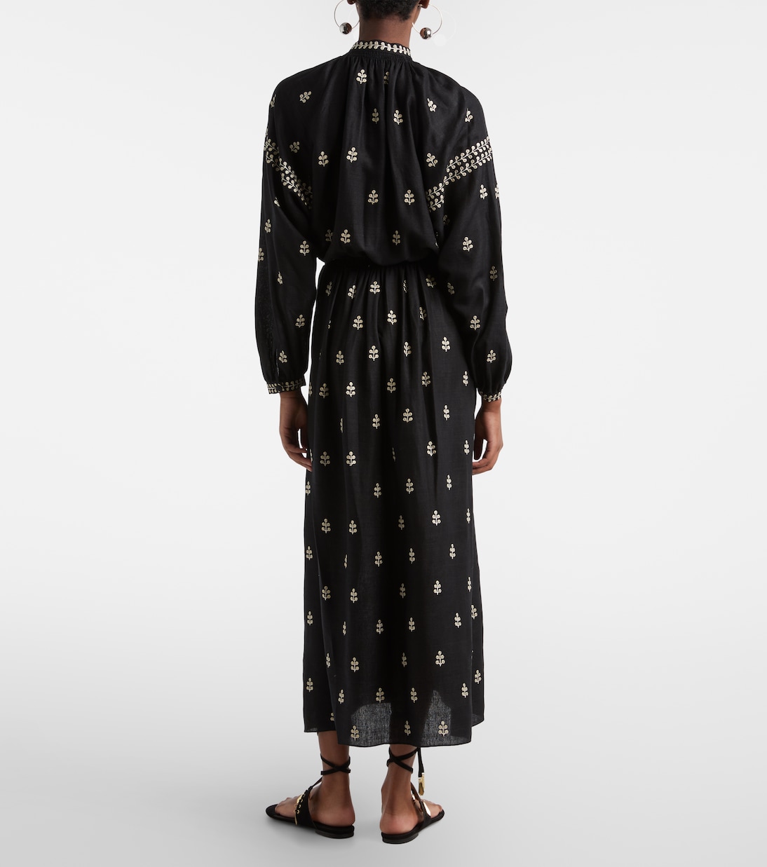 Besticktes Maxikleid Rodilia aus Seide | Isabel Marant