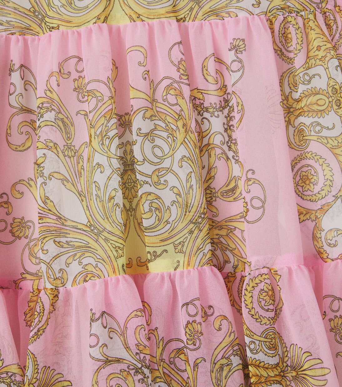 Barocco tiered skirt | Versace Kids