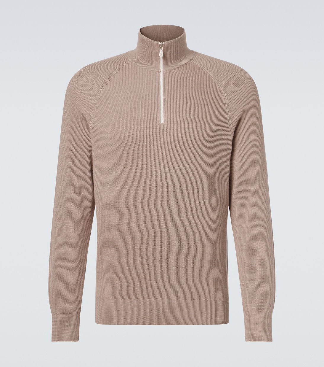 Cotton half-zip sweater | Brunello Cucinelli