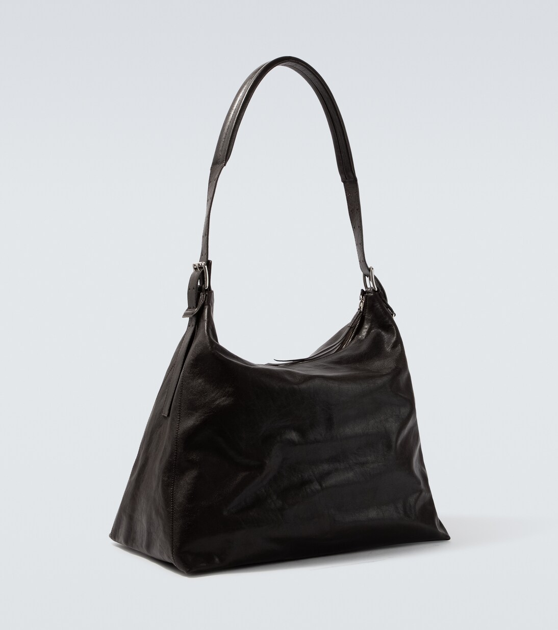 Belted leather shoulder bag | Lemaire