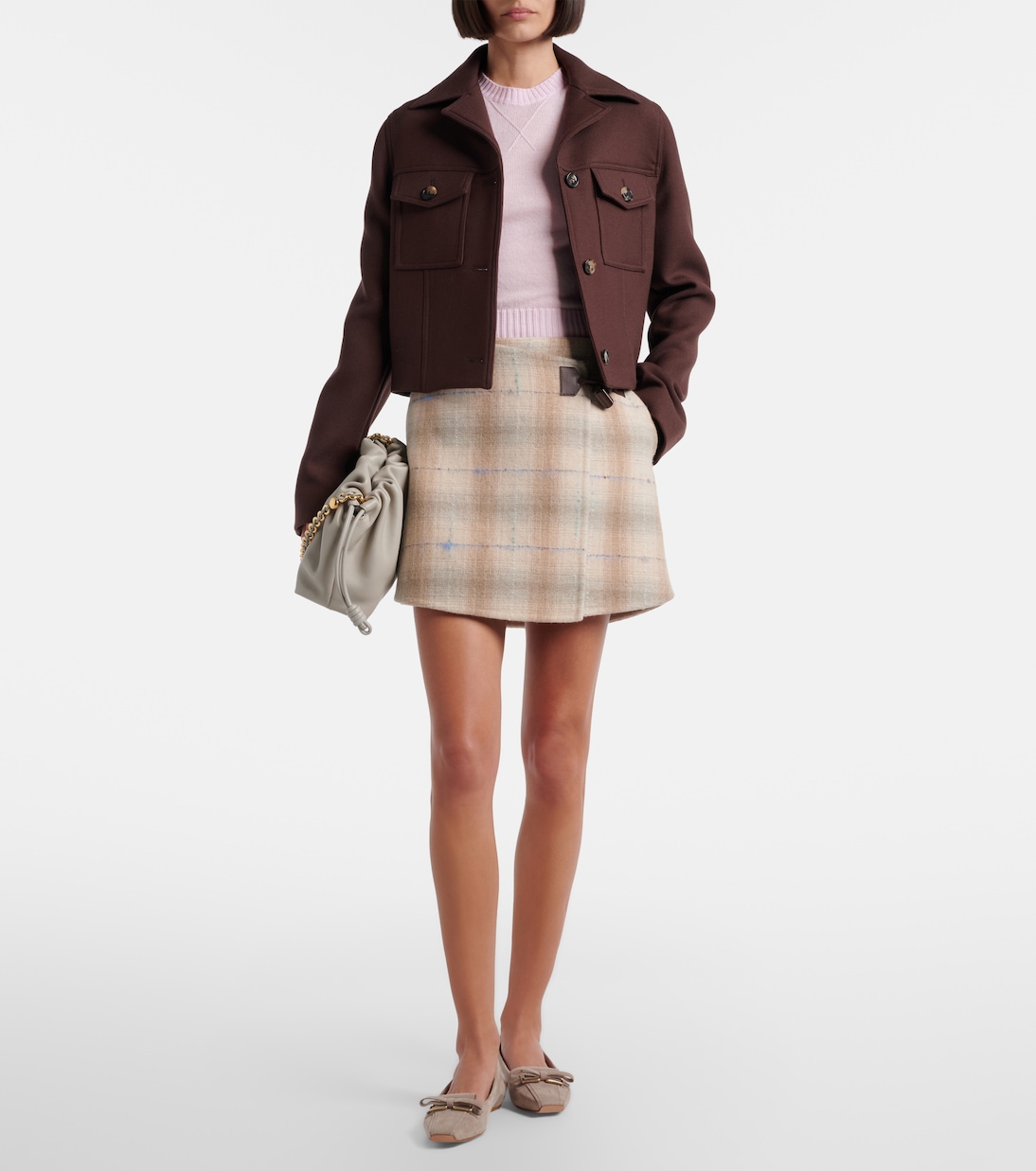 Ballerinas Trompette aus Veloursleder | Roger Vivier