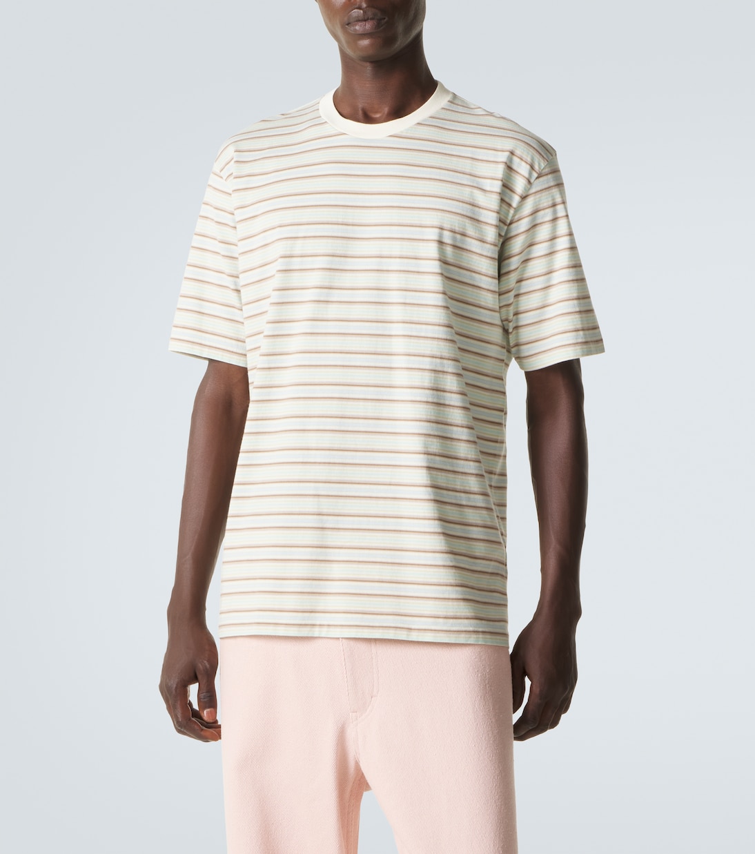 Striped cotton jersey T-shirt | Auralee