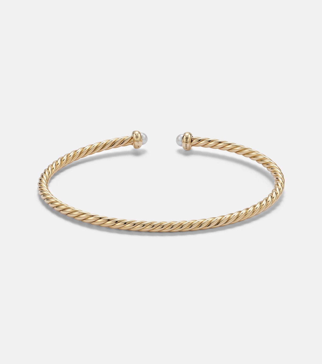 Bracciale Cablespira® Flex Micro in oro 18kt con perle | David Yurman